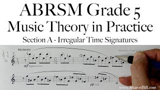 ABRSM Music Theory Grade 5 Section A Irregular Time Signatures with Sharon Bill [upl. by Aicire]