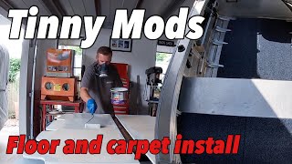 TINNY MODS  Installing a new floor and carpet in my tinny [upl. by Butcher442]