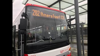 Lijn 202 van Vianen Lekbrug Oost naar Amersfoort CS en terug tot en met Soesterberg PampR  412021 [upl. by Idorb383]