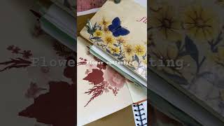 Garden flower journal pressedflowers flowerpressing flowercollection herbarium [upl. by Golanka]