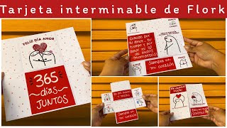 Regalo que le puedes dar a tu novioa  Tarjeta interminable de Flork [upl. by Meehar]