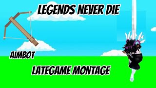 Legends Never Die  Roblox Bedwars Lategame Montage  Aimbot [upl. by Tloc]