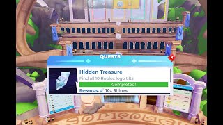 Roblox quotThe gamesquot event ALL logo treasures quest in hub [upl. by Ingemar]