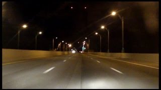 Bronx Whitestone Bridge southbound Night [upl. by Ibmab11]