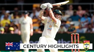 Head explodes to thrill Gabba with hardhitting 152  Mens Ashes 202122 [upl. by Sathrum]