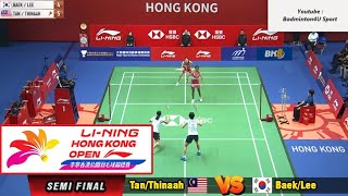 Pearly TanThinaah Muralitharan vs Baek Ha NaLee So Hee  Hong Kong Open 2024 Badminton  SF [upl. by Fryd992]