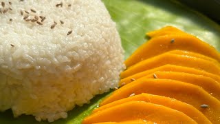 Thai sticky rice in Tamil  🔥 Mango sticky rice 🍚  Dessert [upl. by Eellek]