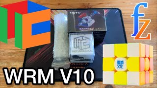 MoYu WeiLong WRM V10 FZGlide Phil Yu x Tingman Music Cube Unboxing raw footage [upl. by Naujej]