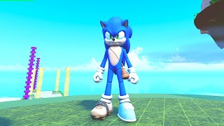 SONIC RP MOBIUS MEGADRIVE How to get Movie Sonic Morph and Badge Roblox [upl. by Assillim]