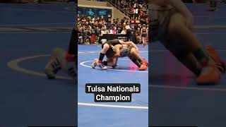 Tulsa Nationals wrestling champion 49lbs usawrestling youth sports young athlete kid win mma [upl. by Aldrich]