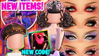 NEW FREE CODE Item MAKEUP RUNWAY amp MORE in DRESS TO IMPRESS LEAKS  DTI [upl. by Aimek]