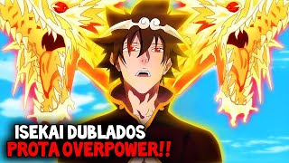 20 ANIMES ISEKAI DUBLADOS COM UM PROTAGONISTA OVERPOWER NIVEL DEUS [upl. by Aala]