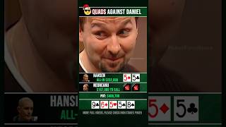 Quads aginst Daniel Negreanu poker [upl. by Enavi]