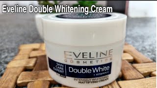 Eveline double whitening cream  Eveline Double Whitening Cream Review  whitening cream formula [upl. by Nigem]