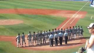 慶應義塾湘南藤沢高校 塾歌 第95回全国高校野球選手権記念 神奈川大会 平成25年７月７日 [upl. by Relyc]