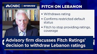 Advisory firm discusses Fitch Ratings decision to withdraw Lebanon ratings [upl. by Sakiv236]