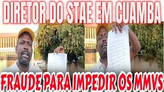 DIRECTOR ADJUNTO DISTRITAL DO STAE EM CUAMBA DENUNCIA ESQUEMA DA FRELIMO PARA EXCLUIR MMV [upl. by Inglis]