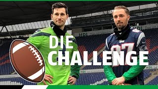 Die Football Challenge mit quotHübiquot und quotTschauniquot  Hamburger SV  Hannover 96 [upl. by Gelasias]