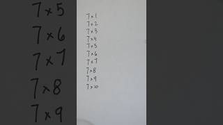 7 Times Tables maths [upl. by Sille]