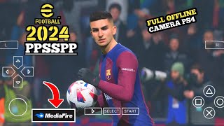 EFOOTBALL PES 2024 PPSSPP Full Update Transfer Camera PS4 English Comentarry Di Android [upl. by Ursulina545]