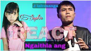 J lalrosanga hla ngaithla ang  React  Mizo icon top 5 [upl. by Nims]