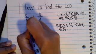 How To Find The LCD  Least Common Denominator [upl. by Ymor]