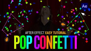 After Effects Double Pop Confetti Party Popper Easy Tutorial [upl. by Alhan]