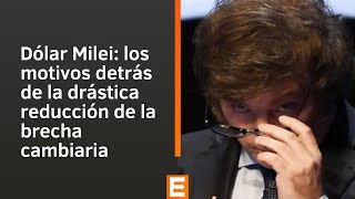 Dólar Milei los motivos detrás de la drástica reducción de la brecha cambiaria [upl. by Dygert]