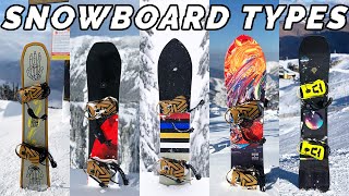 What TYPE of Snowboard Should You Buy  Beginners Guide [upl. by Ecnesse]