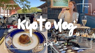 Kyoto vlog  Tōji Temple antique market  excellent French cuisine in Osaka  Shopping [upl. by Zoila]