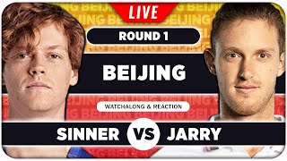 SINNER vs JARRY ● ATP Beijing 2024 ● LIVE Tennis Watchalong Stream [upl. by Laith757]