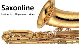 Lezioni di sax  le prime note sul sax mano destra 1  wwwsaxonlineit [upl. by Eiduam]