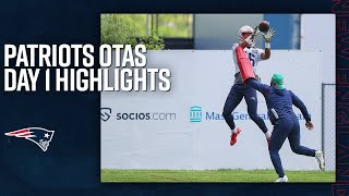 Highlights from Day 1 of Offseason Workouts  2022 Patriots OTAs [upl. by Allehcim]