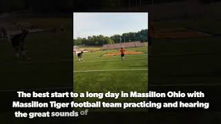 Massillon Tiger Swing Band Hard at Work 2018 Summer Practice [upl. by Remlap]