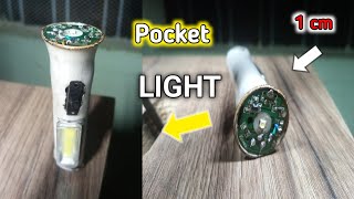 Pocket led light How to make a led light at home [upl. by Yenar]