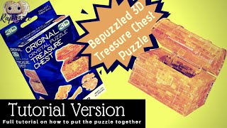 Bepuzzled 3D Crystal Puzzle Treasure Chest Tutorial Version [upl. by Dorsey]