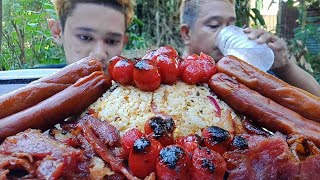 BACON FRIED RICE  CHORIZO DE CEBU  HANGARIAN HOTDOG [upl. by Dilahk917]