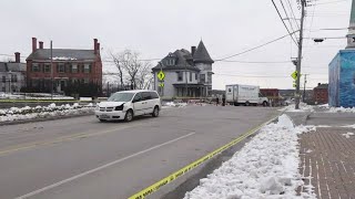 Pedestrian hit by minivan on Union Street in Bangor [upl. by Nnaeirrac]