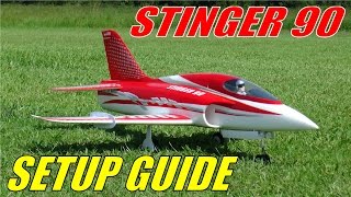 FREEWING  MOTIONRC STINGER 90 Setup Guide by RCINFORMER [upl. by Abram]