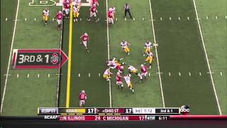 Ohio State vs Iowa 2013 Highlights Week 8 [upl. by Luciana641]