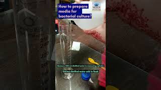 How to prepare media for bacterial culture bacteria culture media preparation bacteriology media [upl. by Eveivaneg]