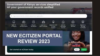 Ecitizen Service Ecitizen portal modification review  New ecitizen Portal 2023 [upl. by Gamber]