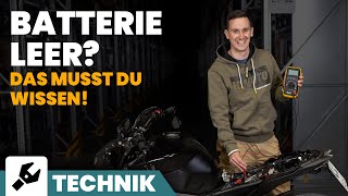 Motorrad Batterie leer  Was tunðŸ˜±ðŸ˜±ðŸ˜± [upl. by Crim]