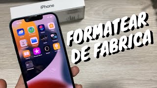 IPHONE 13 📲 Restaurar De Fabrica O Borrado General de tu MÓVIL FÁCIL y RÁPIDO 📱OrientadorMovil [upl. by Ecnahc963]