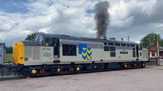 37714 Shunting 37605 amp Thornbury Castle GCR 29623 [upl. by Bradan341]