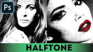 Halftone Effect in Photoshop ➊Halftone Filter ➋Halftone Screen ➌Color Halftone ⊕Halftone Texture [upl. by Teerprah]