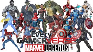 Every Marvel Legends Gamerverse Hasbro Comparison List Joe Fixit Hulk BAF Miles Morales Gamestop [upl. by Yevre81]