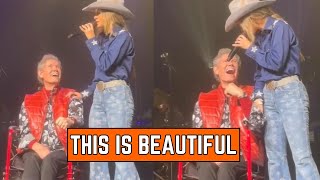 Lainey Wilson Shares Unforgettable Moment with Randy Travis On Stage [upl. by Aseyt999]