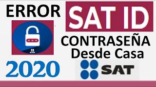 Posible Solución ERROR SAT ID CONTRASEÑA por Internet 2020 [upl. by Arul]