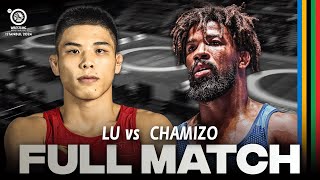 Match of the Day Feng LU CHN vs Frank CHAMIZO ITA  2024 World OG Qualifier  FS 74Kg [upl. by Aihsital]